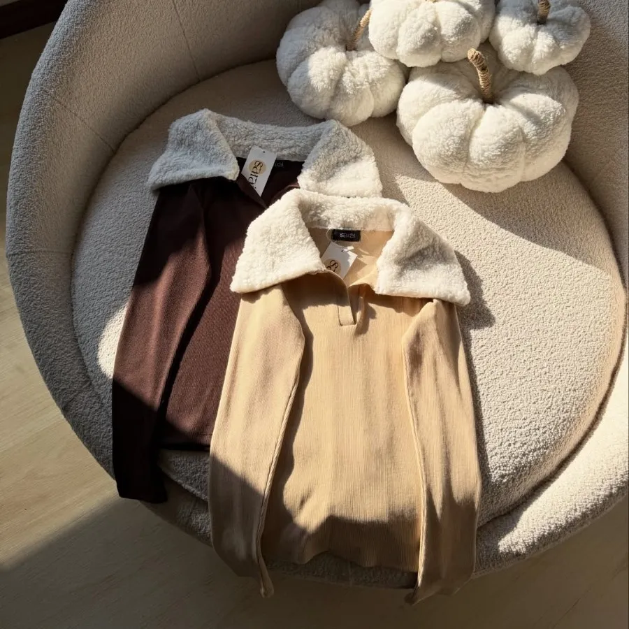 کراپ یقه خزدار