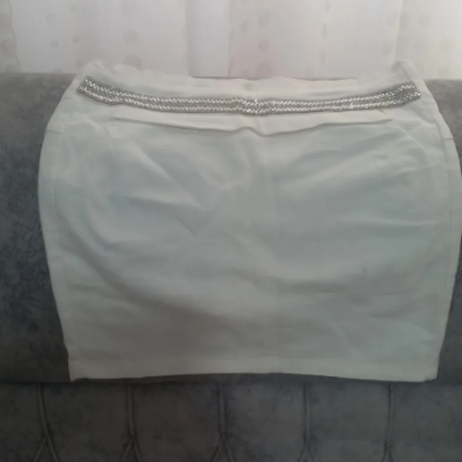 دامن کتان کوتاه