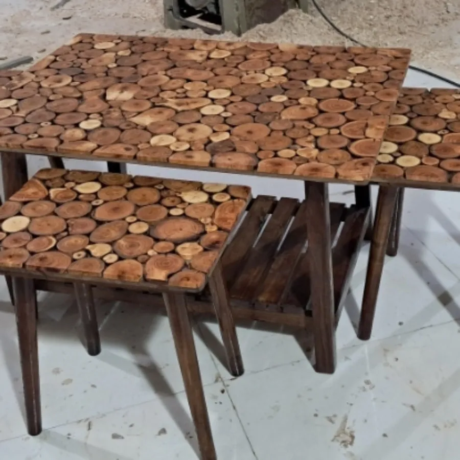 میز وسط با سه تا عسلی