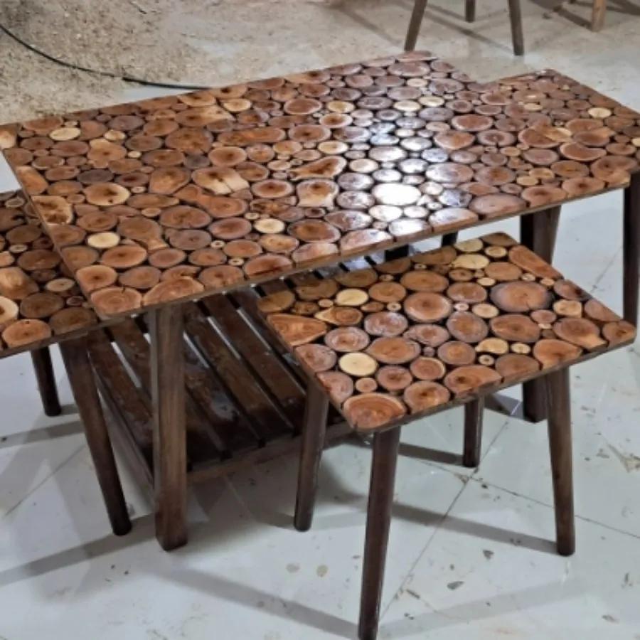 میز وسط با سه تا عسلی