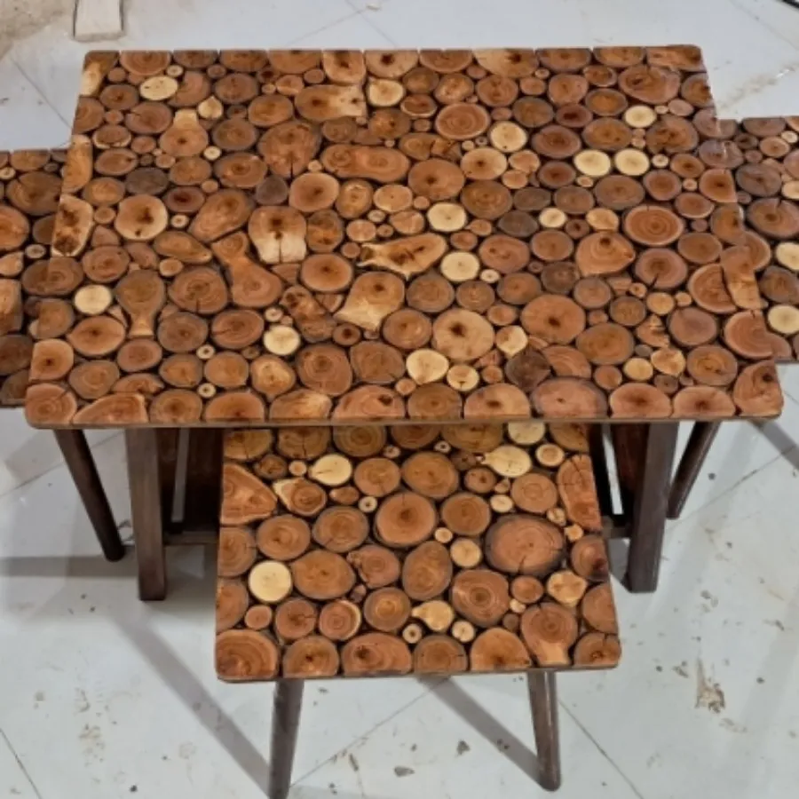 میز وسط با سه تا عسلی