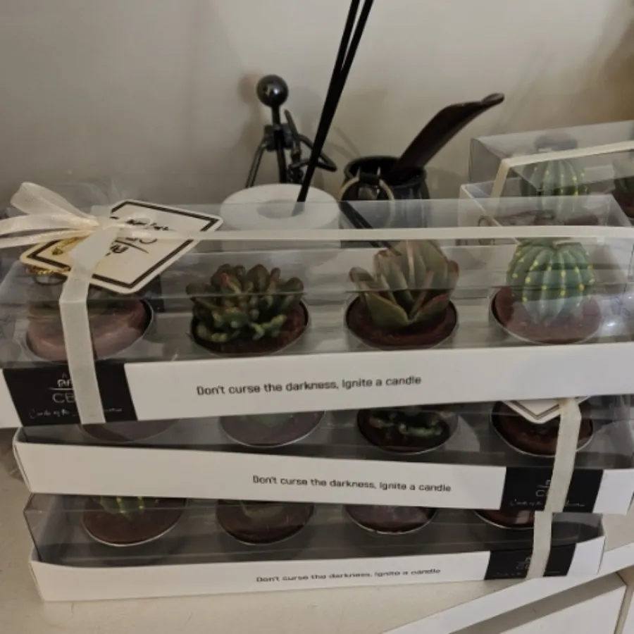 بسته 4تایی شمع کاکتوس