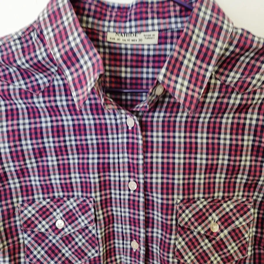 شومیز چهار خانه ترک