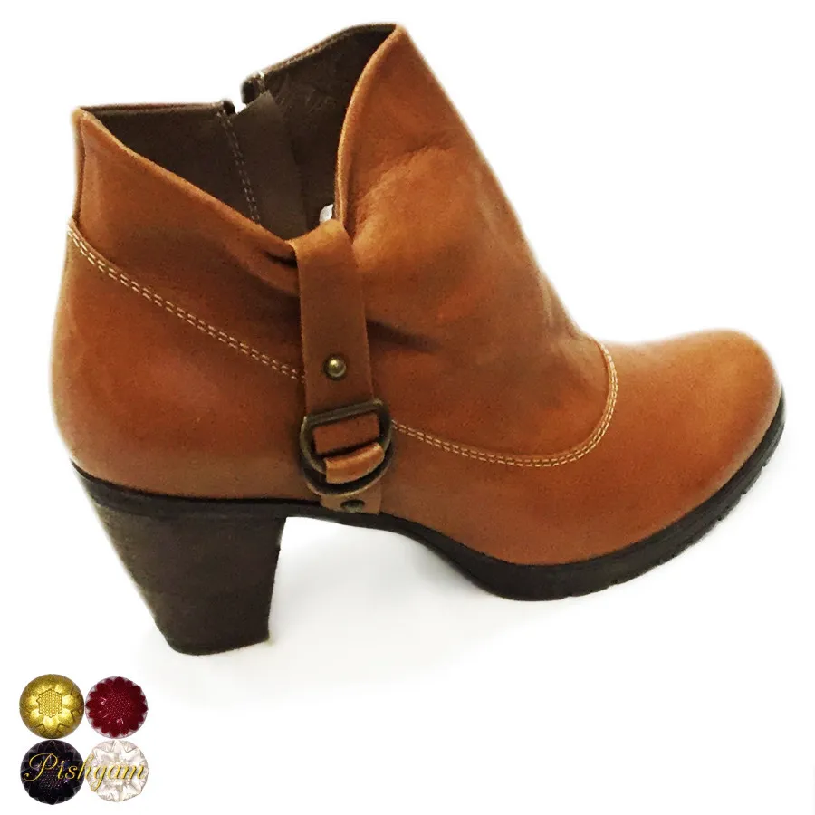 نیم بوت عسلی تیره 40 ترک