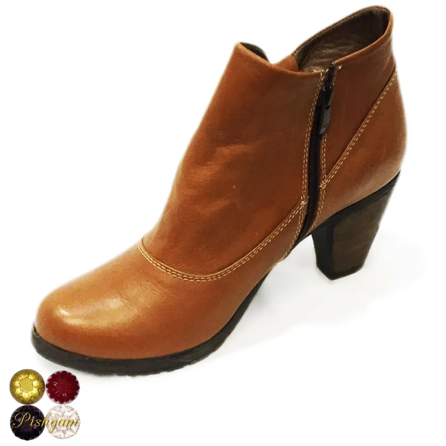 نیم بوت عسلی تیره 40 ترک