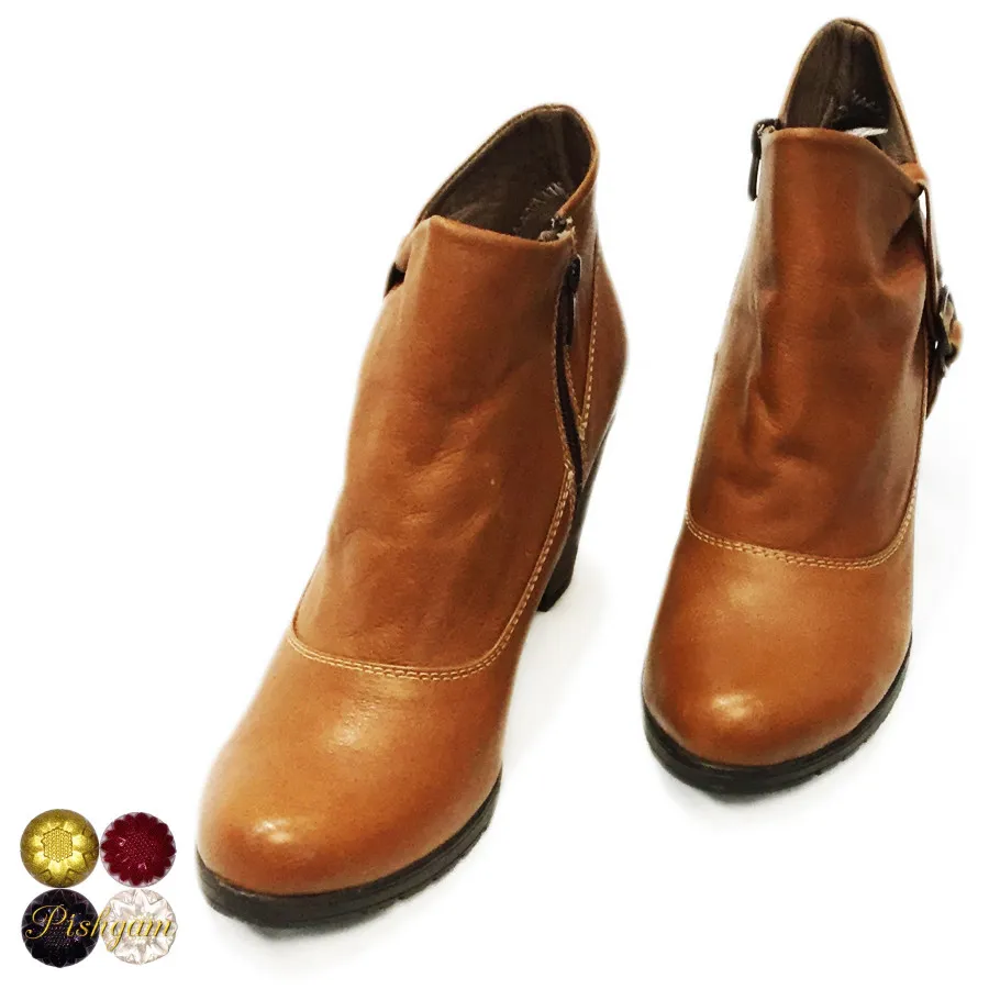 نیم بوت عسلی تیره 40 ترک