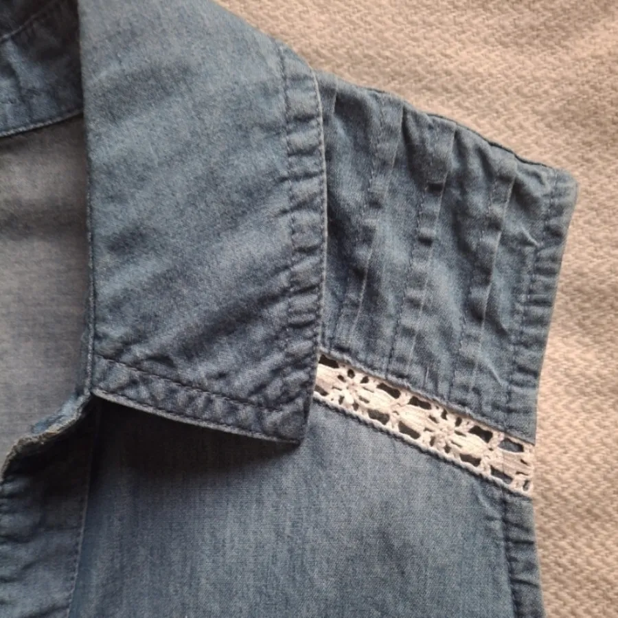 شومیز جین بدون آستین