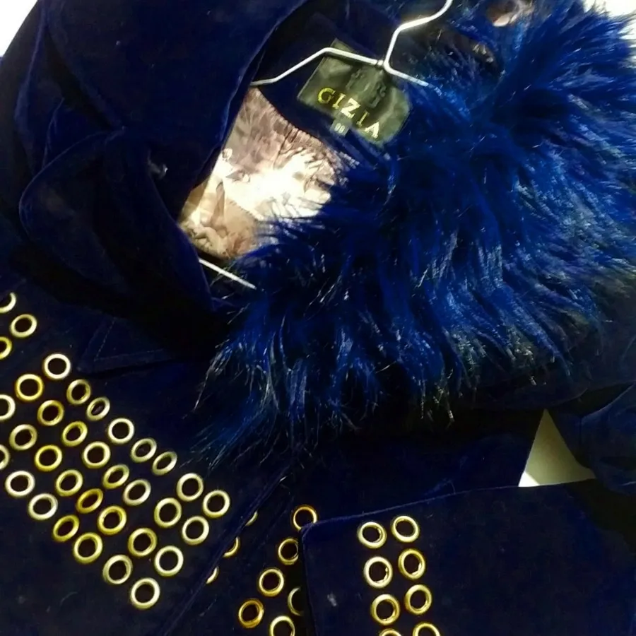 پالتو سورمه ای تیره  جیر