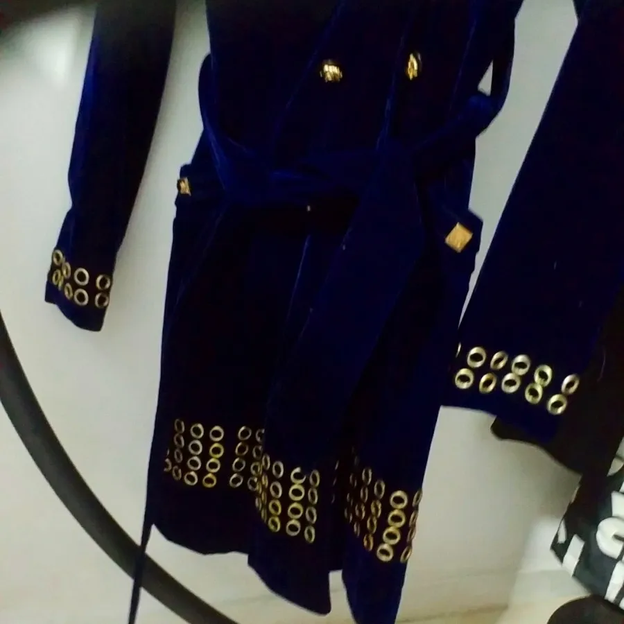 پالتو سورمه ای تیره  جیر