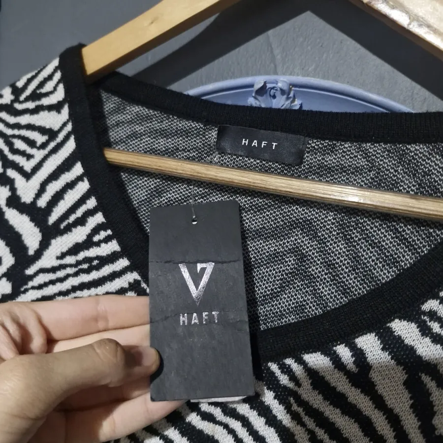 پلیور کراپ طرح زبرا Haft