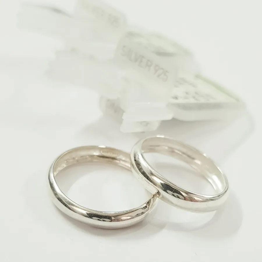 انگشتر حلقه ساده نقره 925