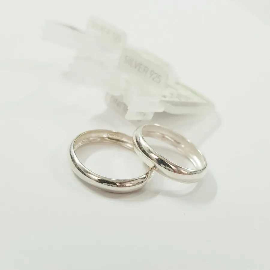 انگشتر حلقه ساده نقره 925