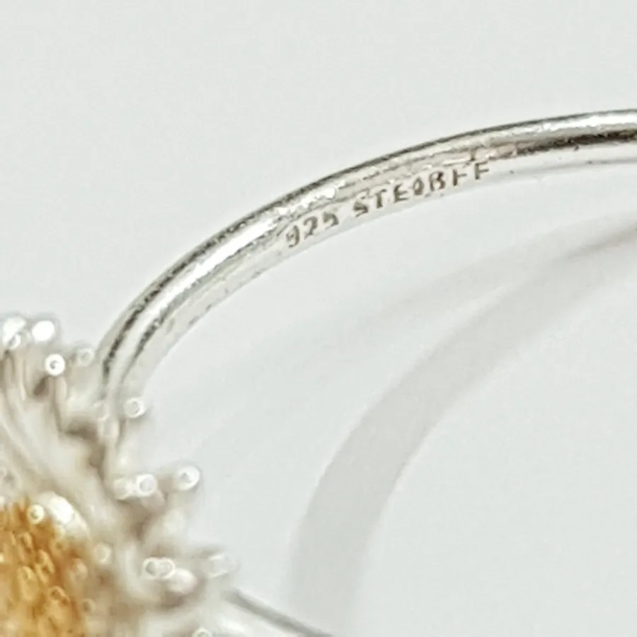 انگشتر نقره 925 گل آفتاب