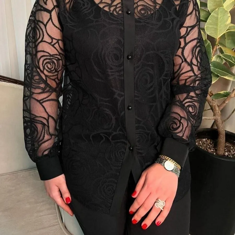 شومیز توری مزونی