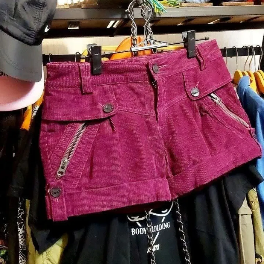 شورتک مخمل کبریتی