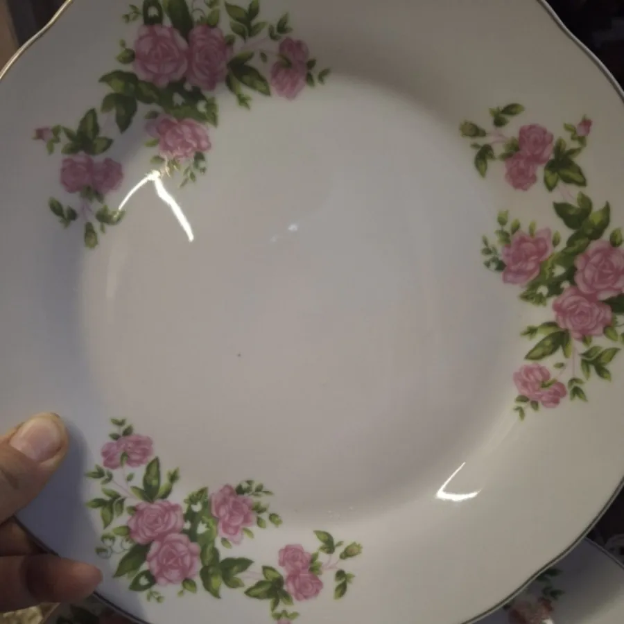 12 عدد بشقاب پلو گل سرخی