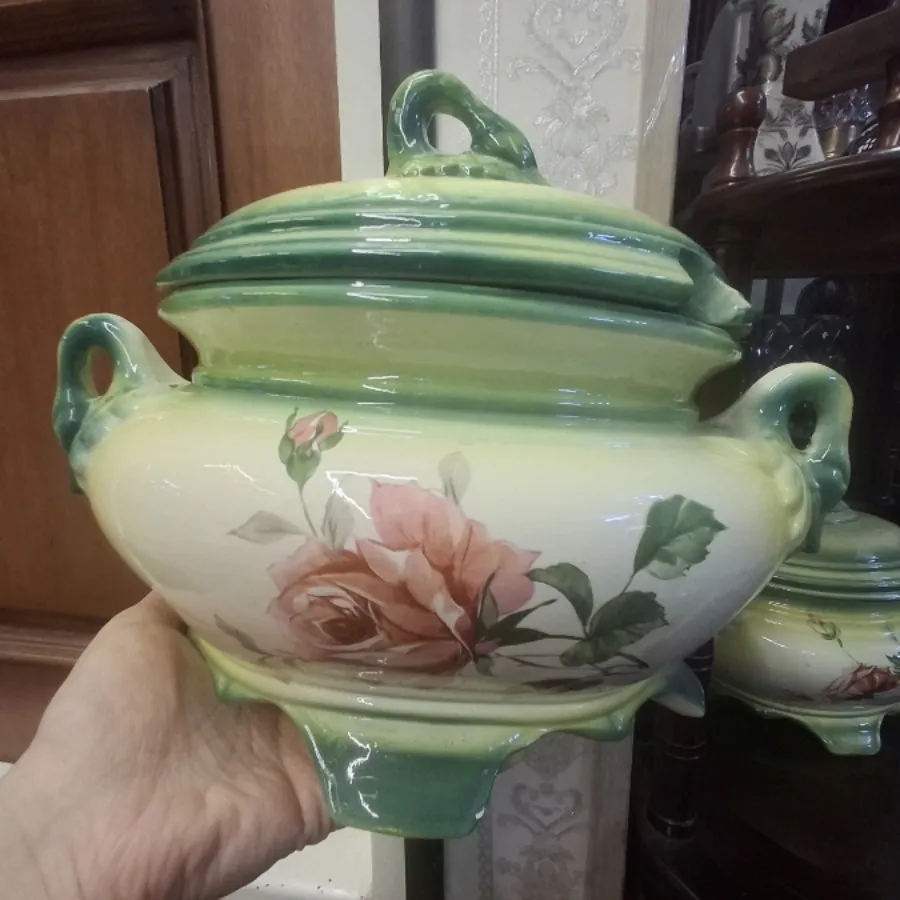 جفت سوپخوری سرامیک قدیمی