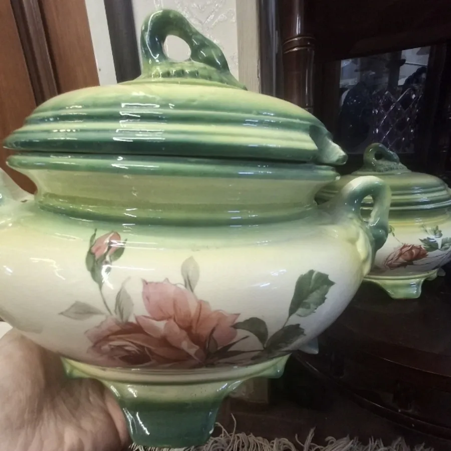 جفت سوپخوری سرامیک قدیمی