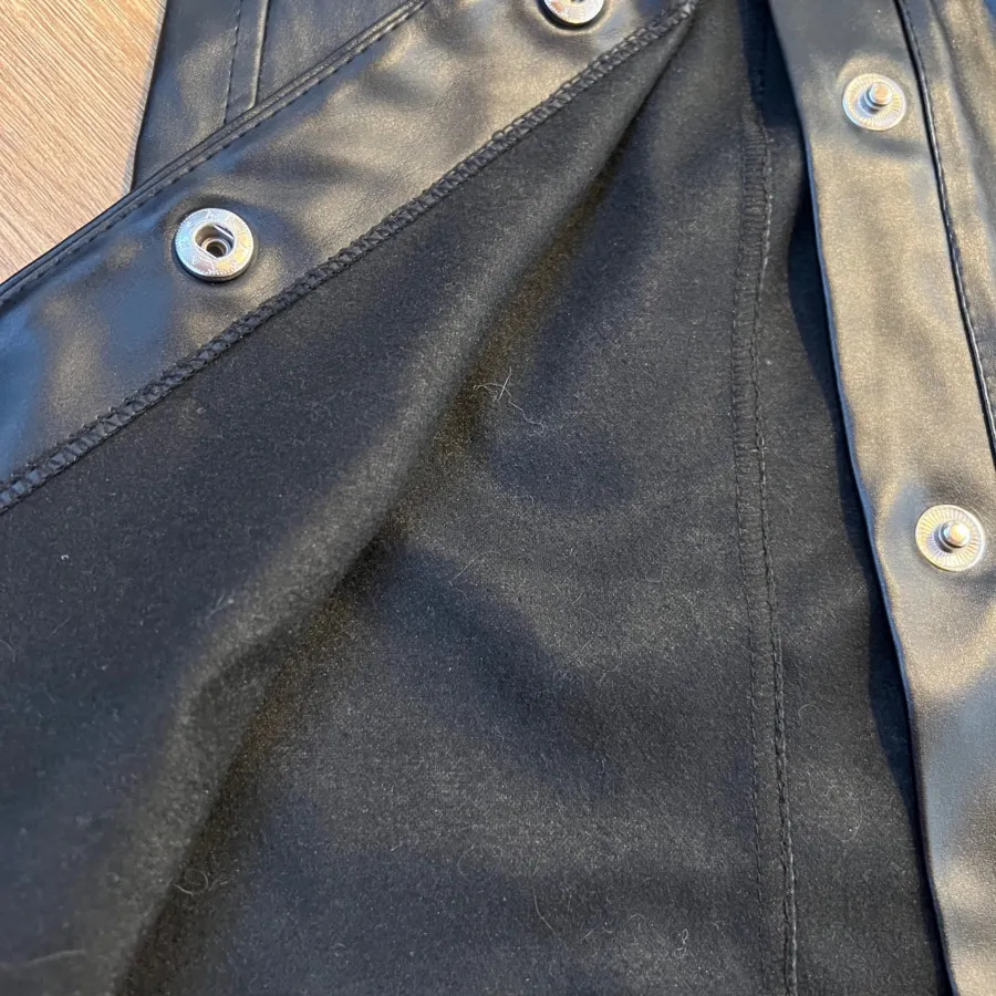 شلوار واید چرم