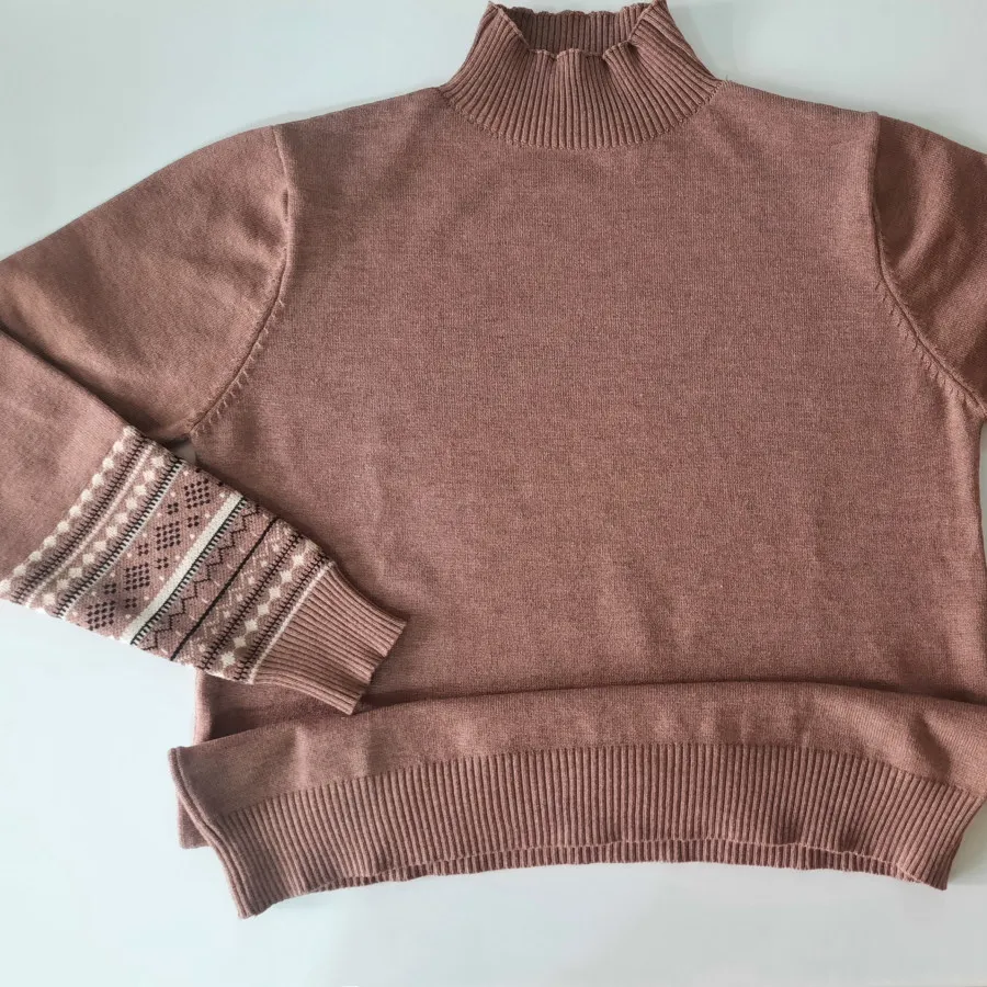 پلیور بلوز بافت یقه ایستا