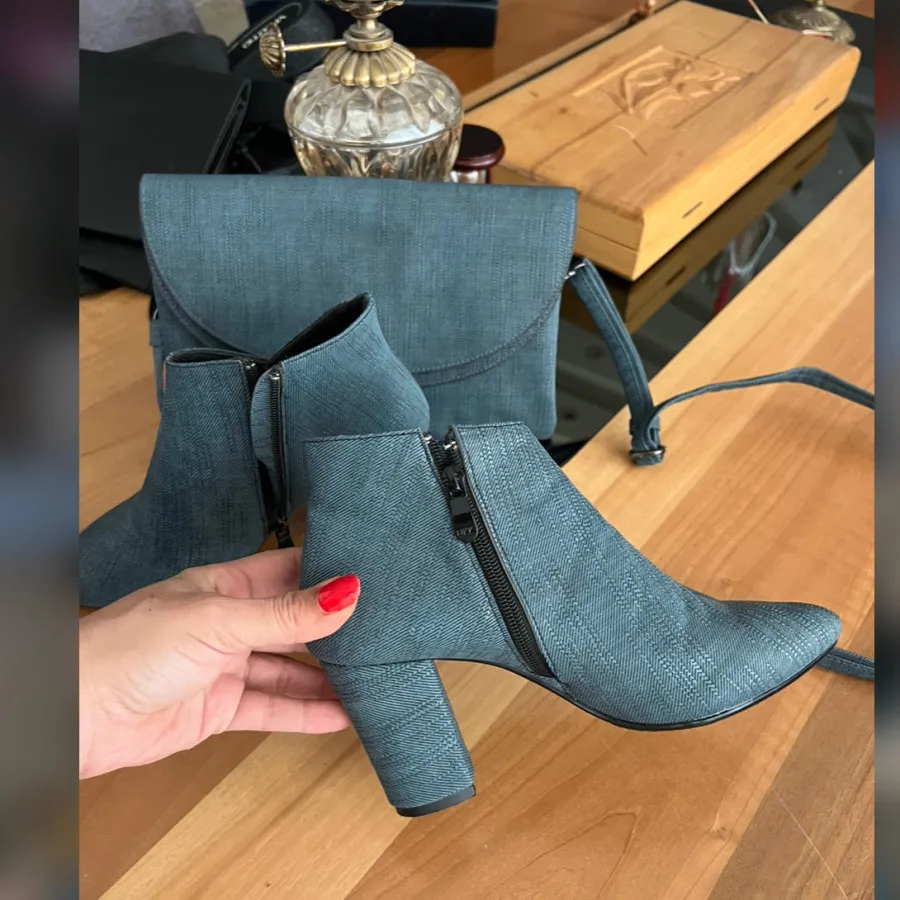 ست کیف و‌کفش چرم