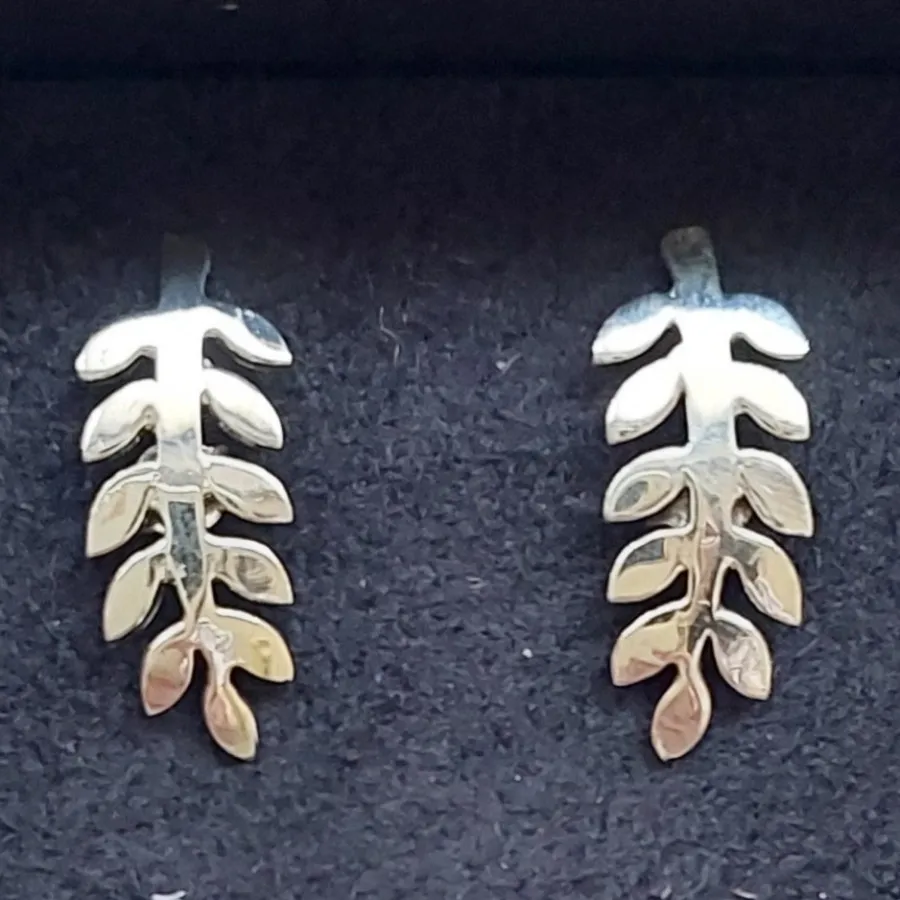 گوشواره نقره گندم