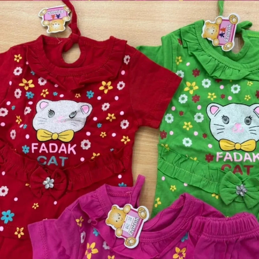 ست تیشرت و شورتک دخترانه