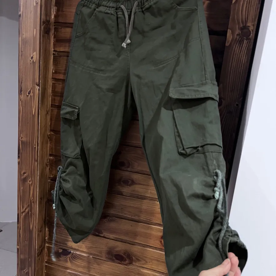 شلوار کتان کارگو