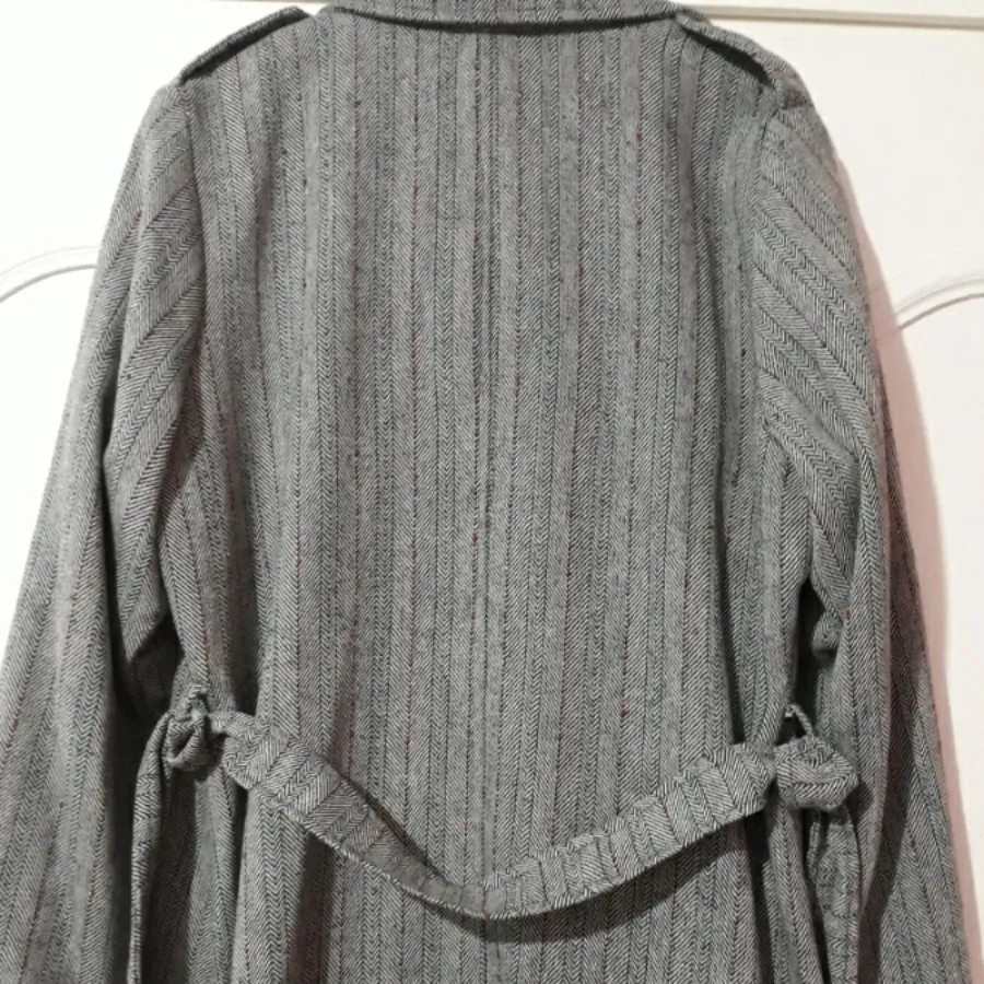 پالتو پشمی طوسی