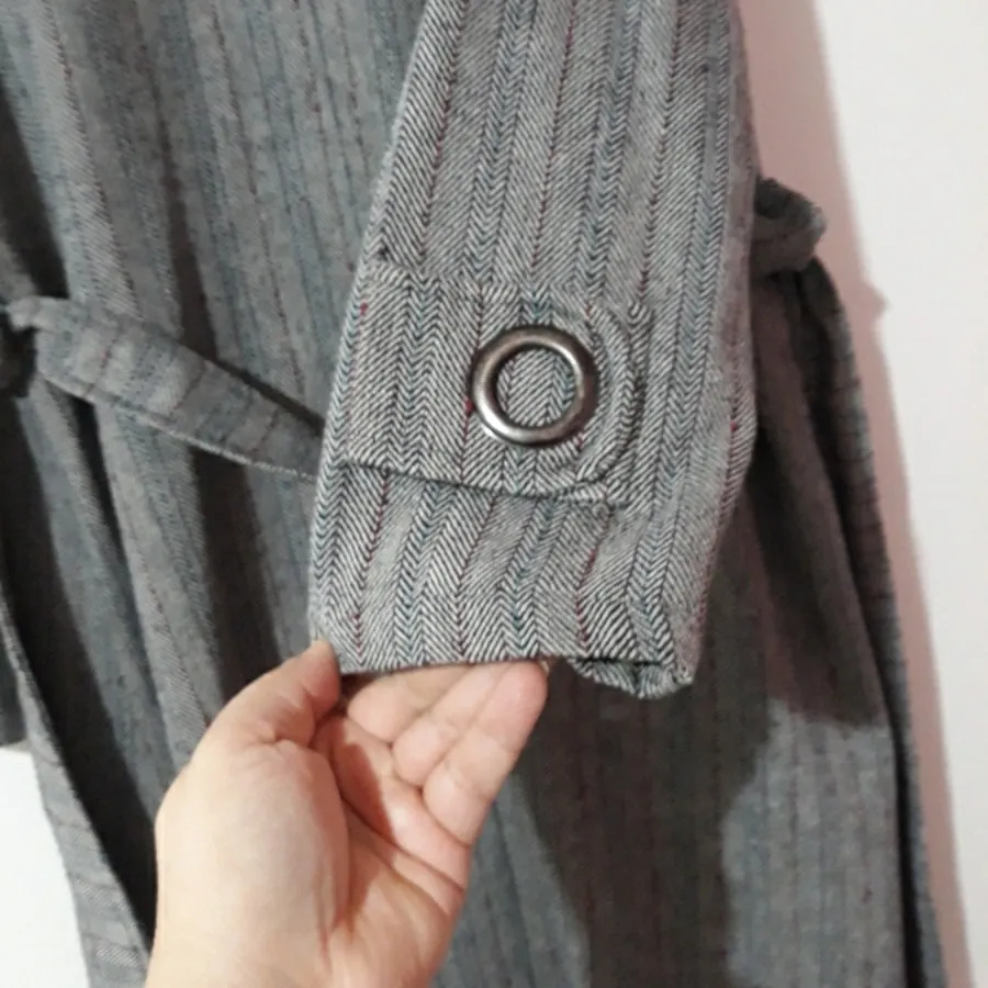 پالتو پشمی طوسی