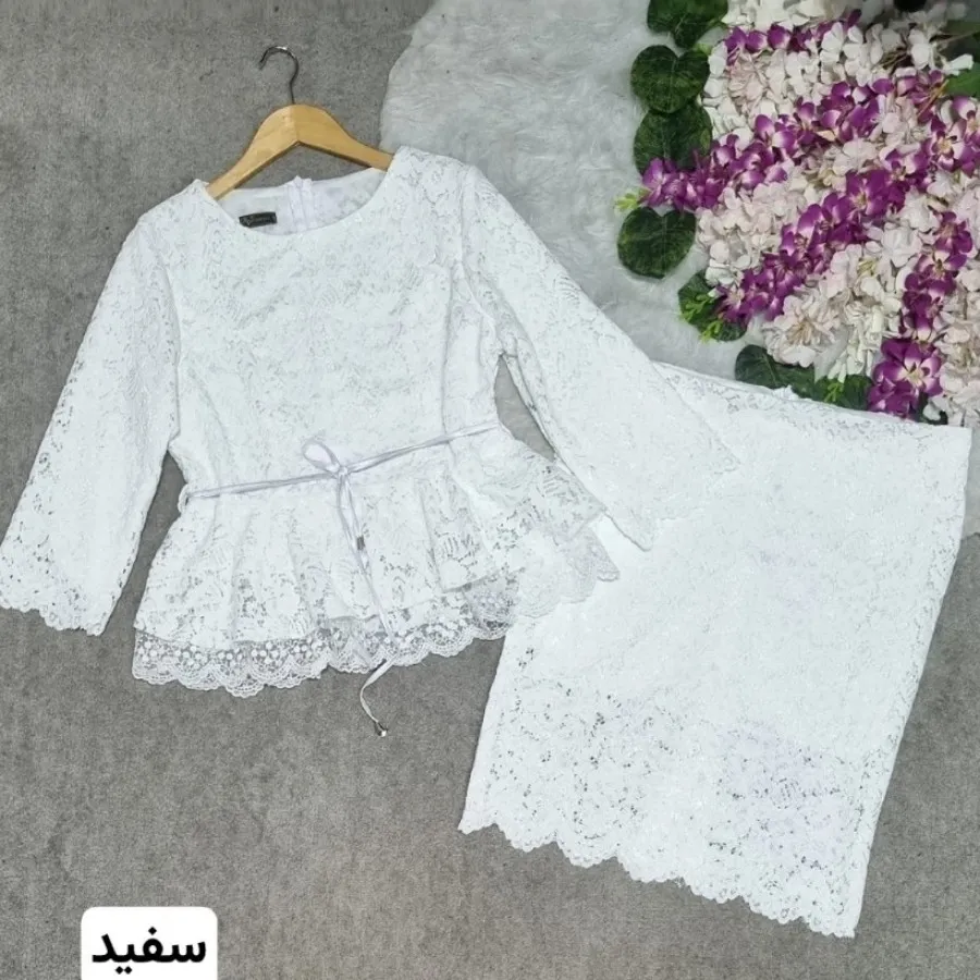 بلوز دامن گیپور