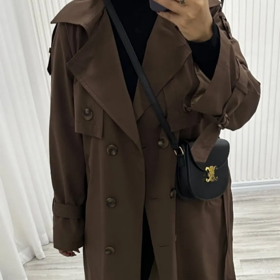 بارونی قهوه ای  خوش دوخت