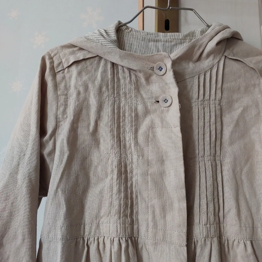 مانتو کتان آستردار