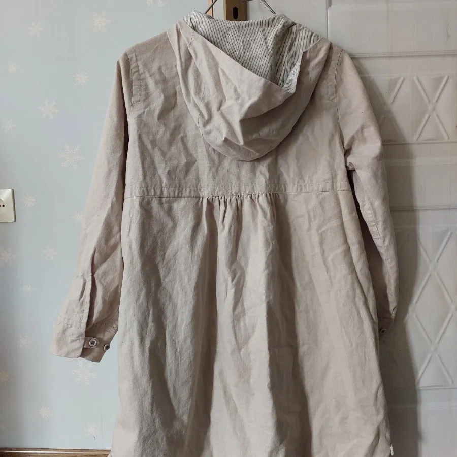 مانتو کتان آستردار