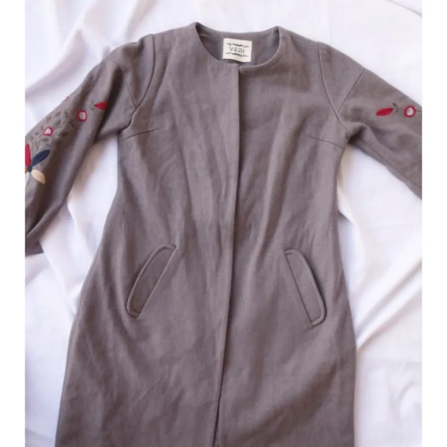 پالتو فوتر دخترانه گلدوزی