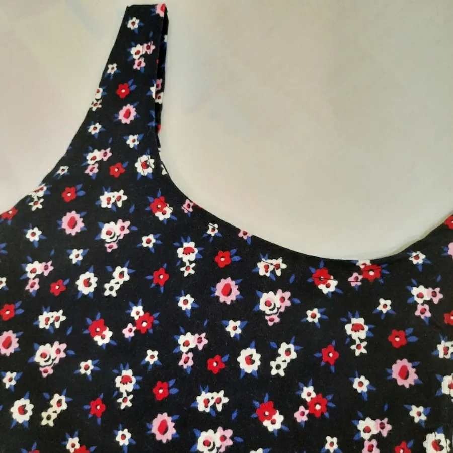 پیراهن کتان گلدار