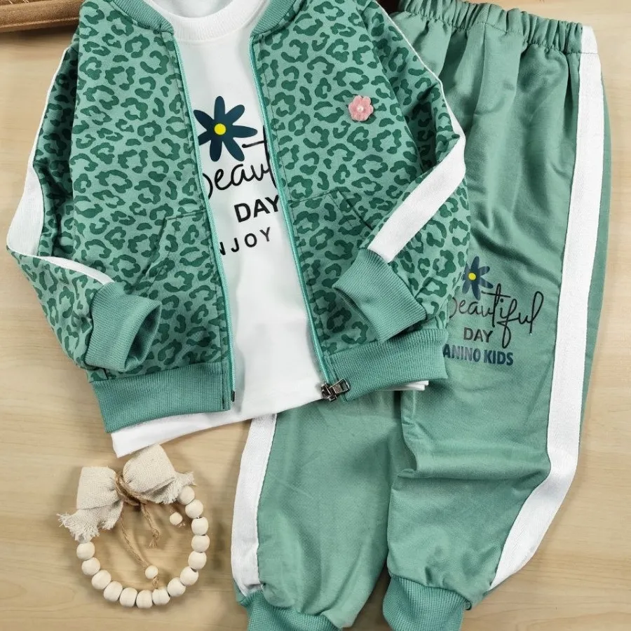 سه تیکه پلنگی طرح برجسته