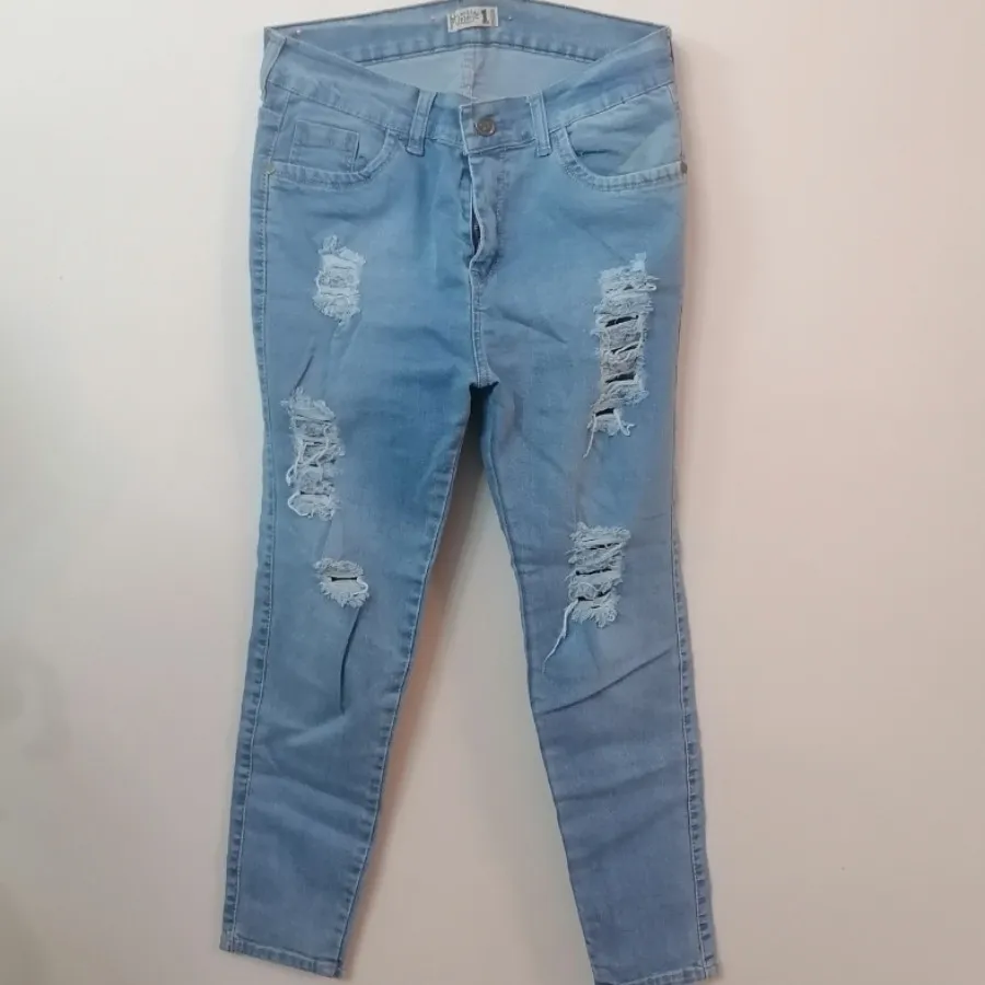 شلوار جین کشی زاپدار