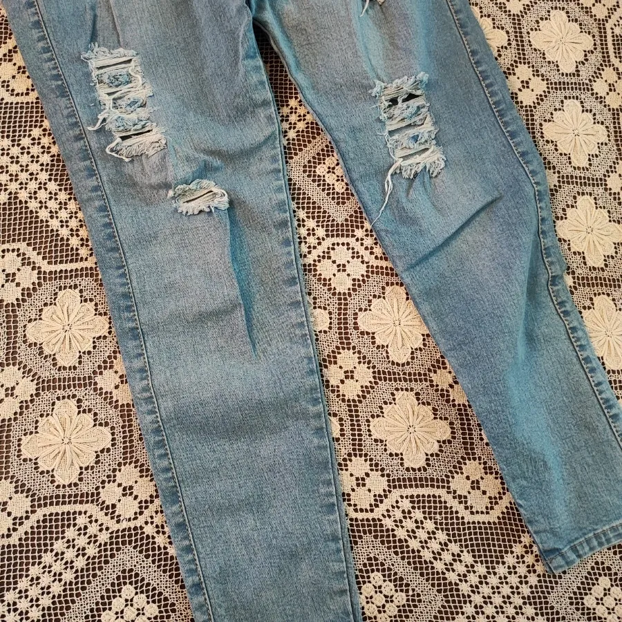 شلوار جین کشی زاپدار