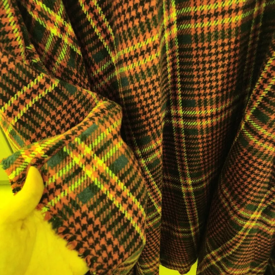 پانچو پشمی طرح اسکاتلندی