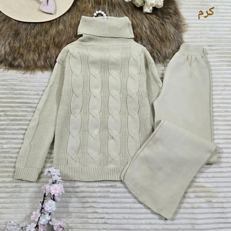 ست بافت یقه شل