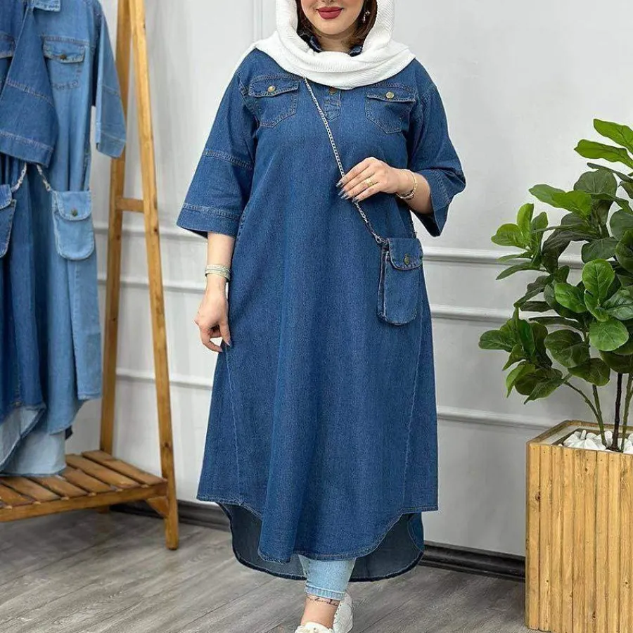 مانتو و کیف جین