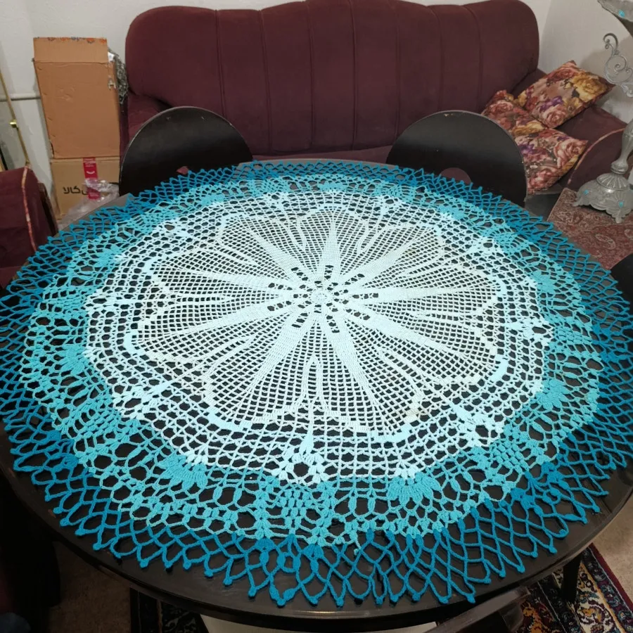 رومیزی بزرگ گرد