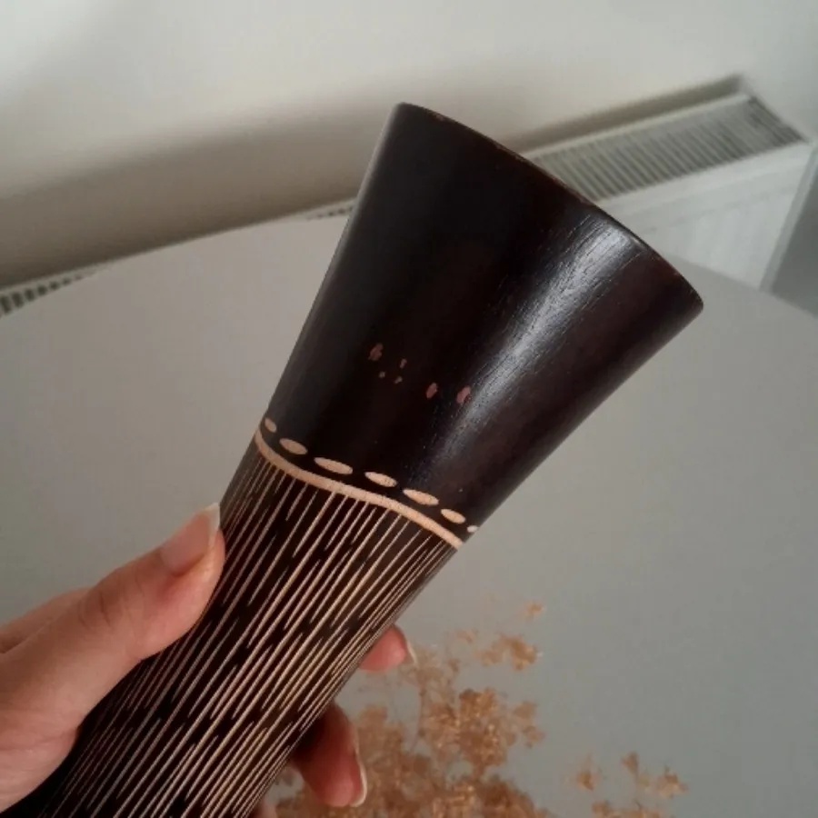 گلدان چوبی تایلندی