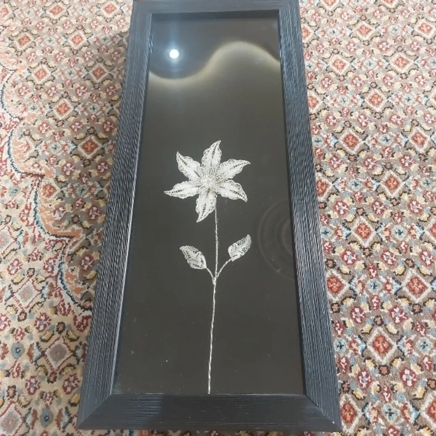 قاب گل نقره