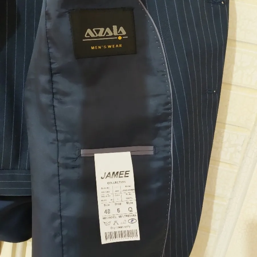 کت و شلوار سرمه ای جامعه