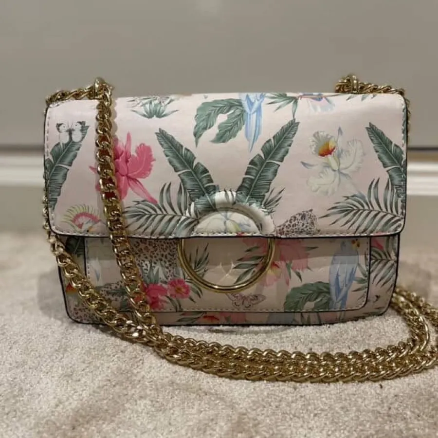 کیف آلدو سفید گل گلی