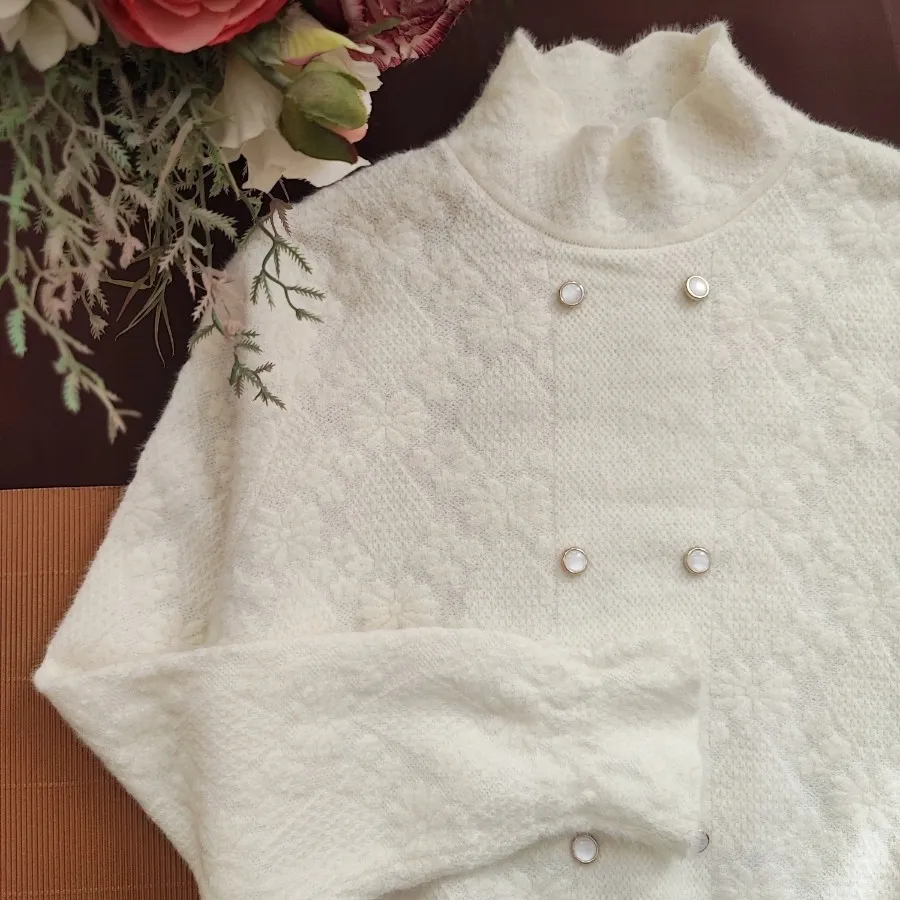 بلوز بافت طرح برجسته