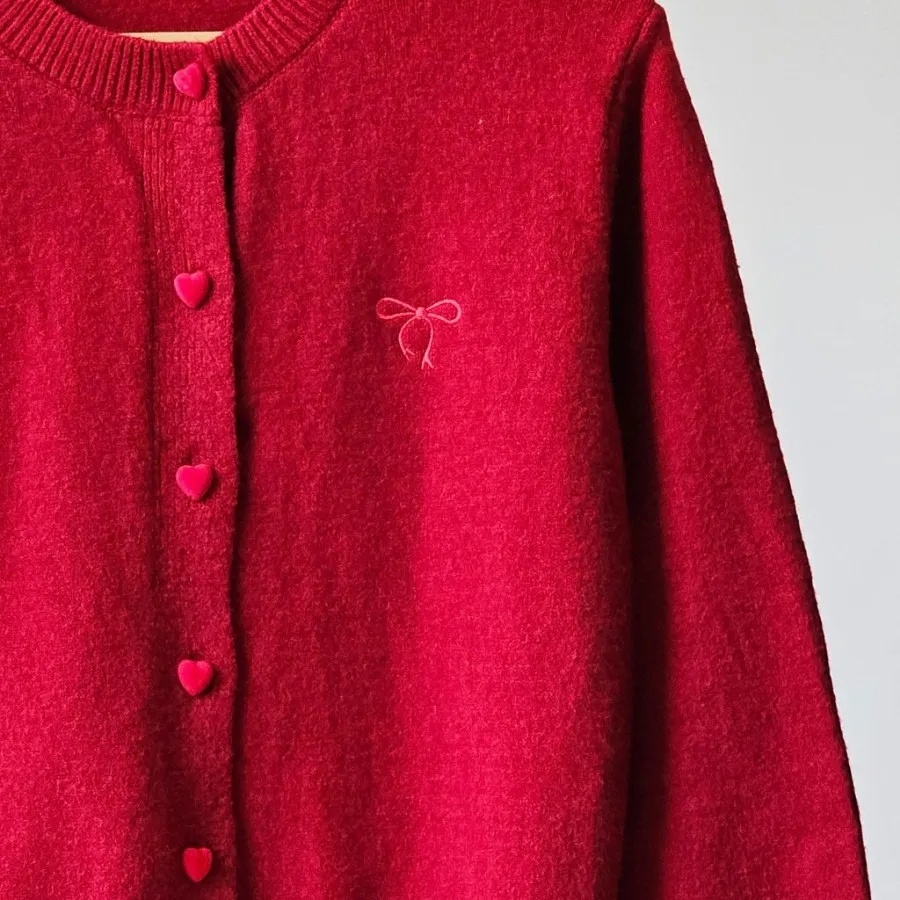 کاردیگن دکمه قلبی خوش رنگ