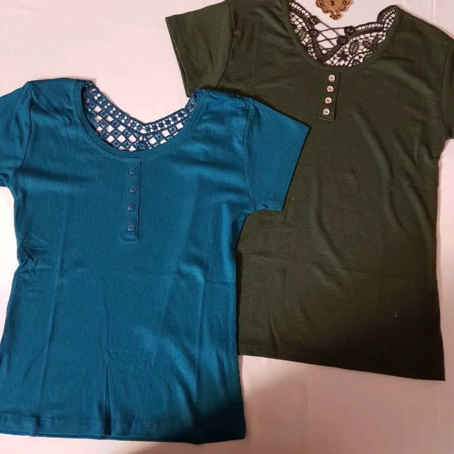 بلوز آستین کوتاه کبریتی